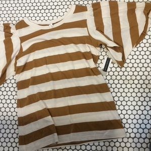 NWT Nordstrom BP. Striped shirt, Bell sleeves